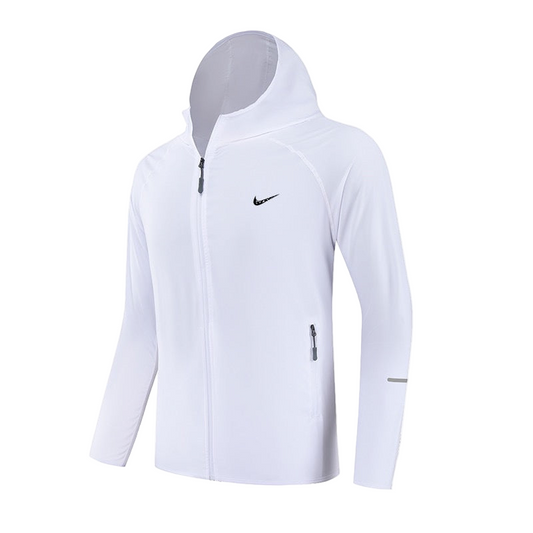 Veste de Sport à Capuche Homme – Zippée, Respirante, Coupe-Vent