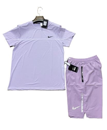 Ensemble de sport homme Under Armour - T-shirt vert + short blanc