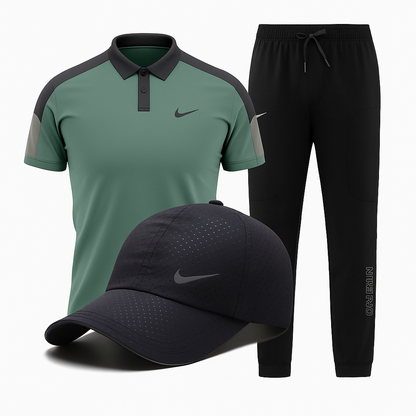 Ensemble sport homme Pro Sport Sénégal – Polo, pantalon et casquette Nike