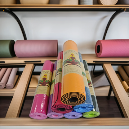 Tapis Yoga + Corde Sauter + Élastique Fitness – Pack Sport Maison