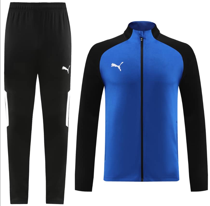 Survêtement Puma Homme Bleu Roi & Noir – Ensemble Sport Training