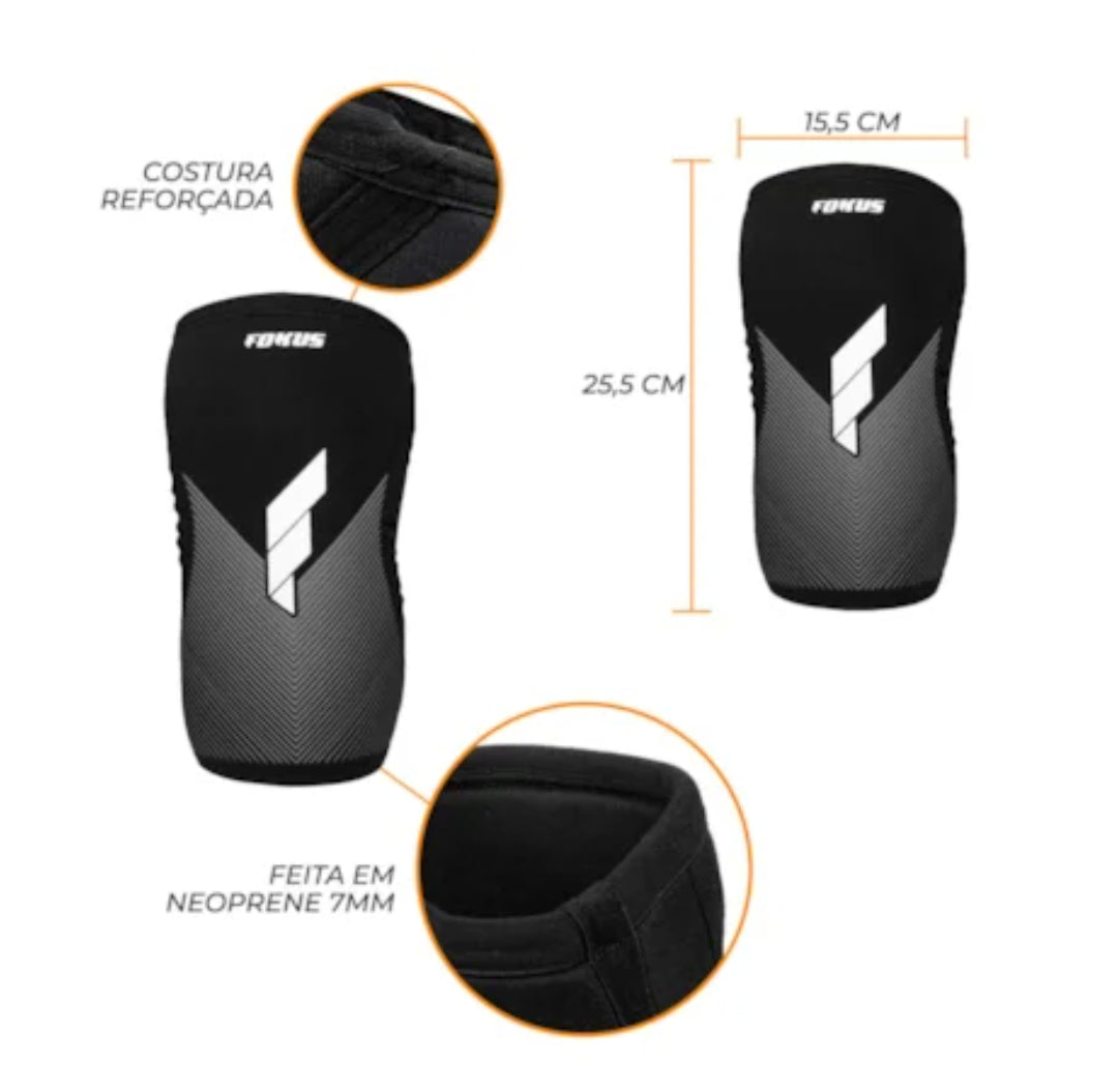 Genouillères de sport FOKUS – Protection et maintien pour entraînement fitness et musculation