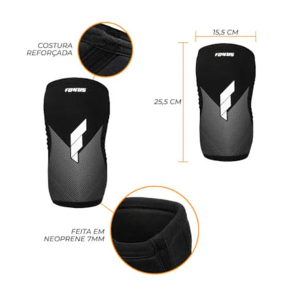 Genouillères de sport FOKUS – Protection et maintien pour entraînement fitness et musculation