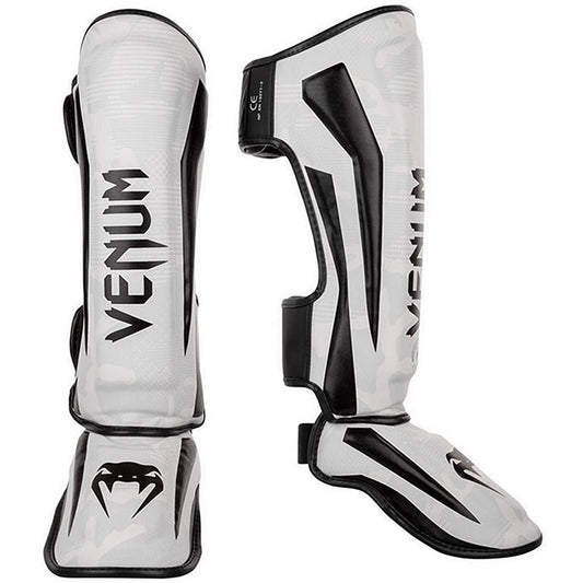 Protège-tibias Venum Elite – Noir/Or, MMA & Muay Thai