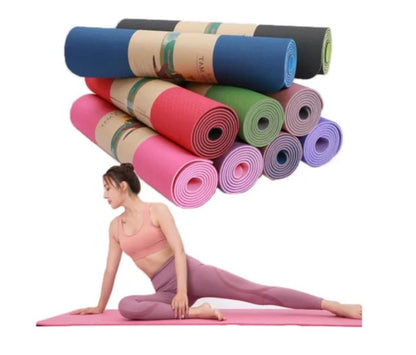 Tapis de yoga antidérapant et coloré