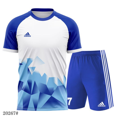 Maillot Football Bleu Blanc Homme – Ensemble Adidas | Pro Sport Sénégal