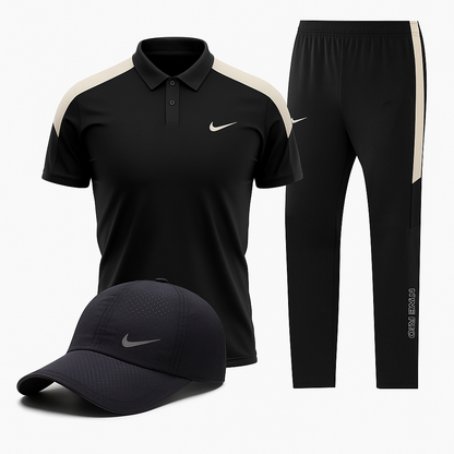 Ensemble sport homme Pro Sport Sénégal – Polo, pantalon et casquette Nike