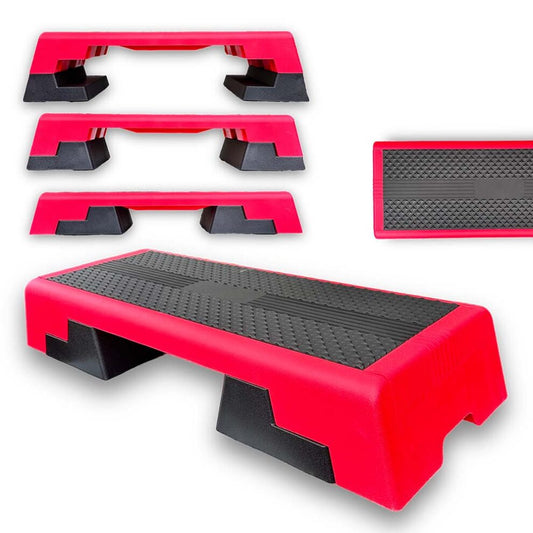 Step Fitness Réglable 3 Niveaux – Plateforme Antidérapante Cardio